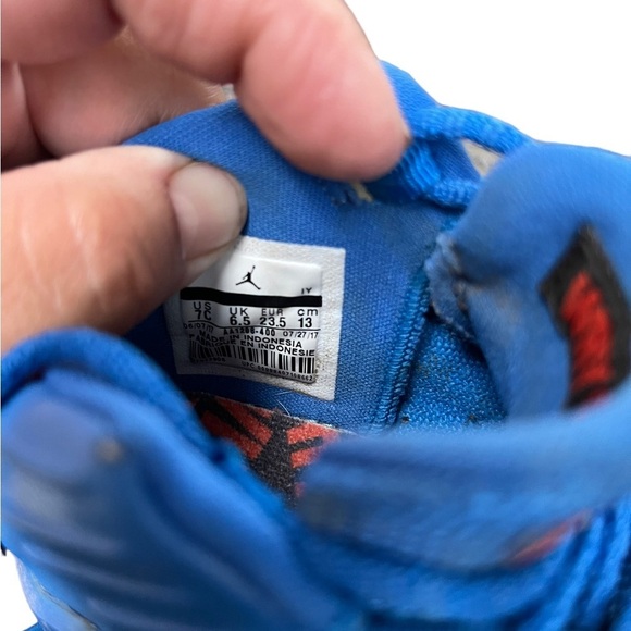 KIDS TODDLER JORDAN WHY NOT ZERO Toddler Shoes Blue/orange Size 7c - Picture 6 of 8